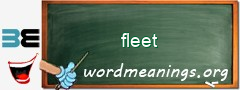 WordMeaning blackboard for fleet